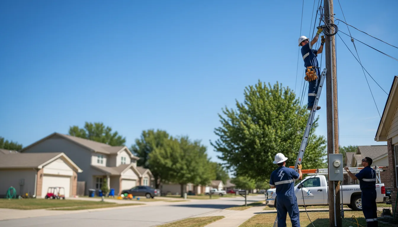 Residential electrician providing installation services in Seville, GA
